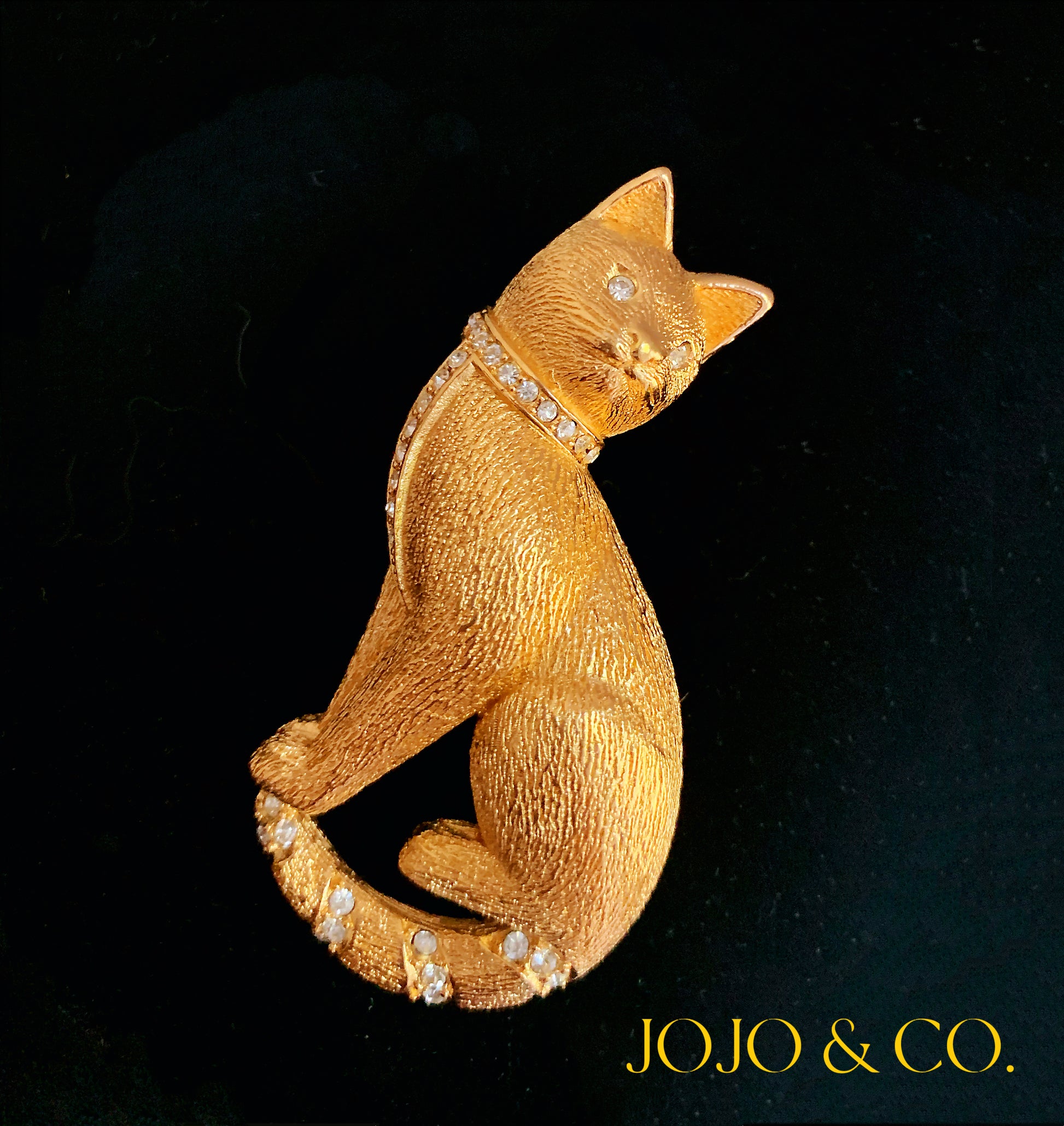 1980s Christian Dior Cat Brooch