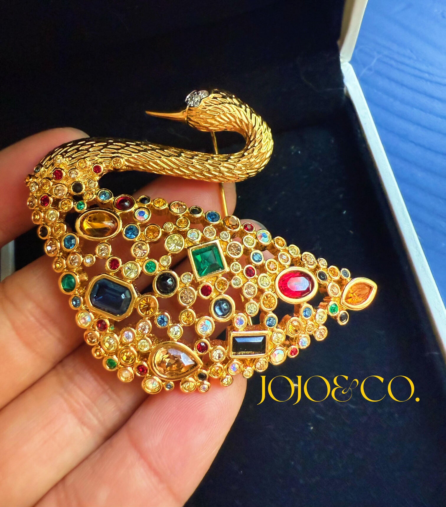 Swarovski 100th Anniversary Limited Edition Swan Brooch Circa early 1990s