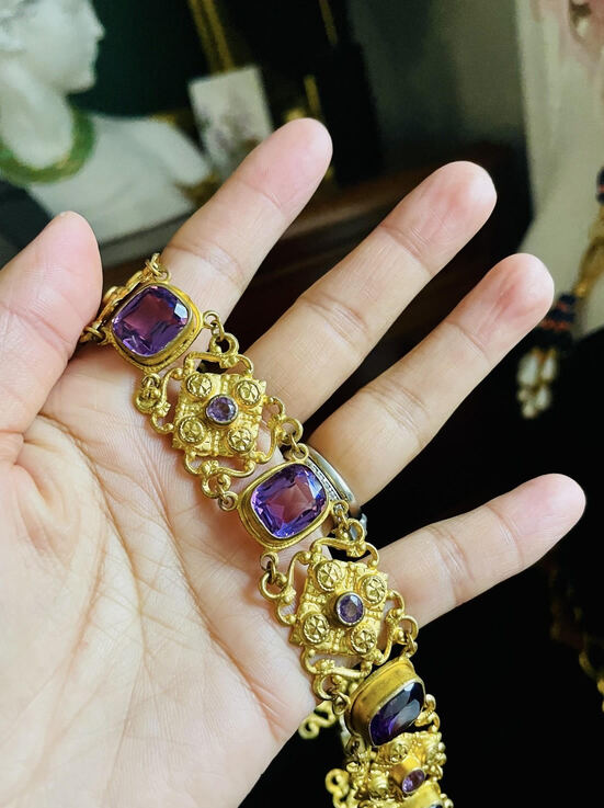 Victorian Revival Amethyst Choker | Circa 1920s
