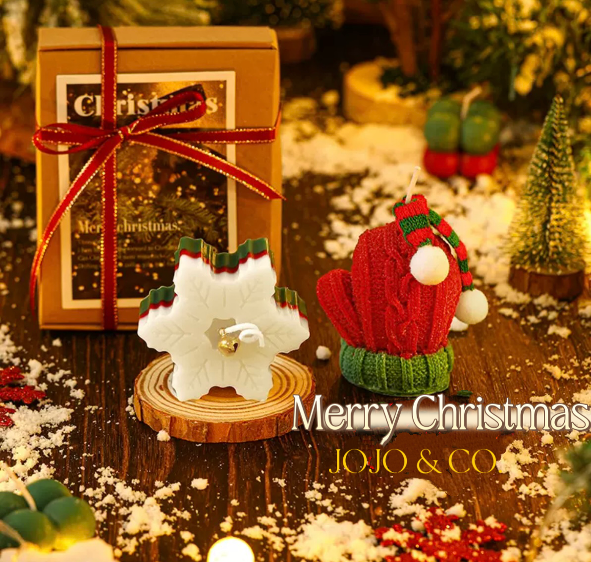 Gift Box 2 – Snowflake & Mitten Fragrant Candles