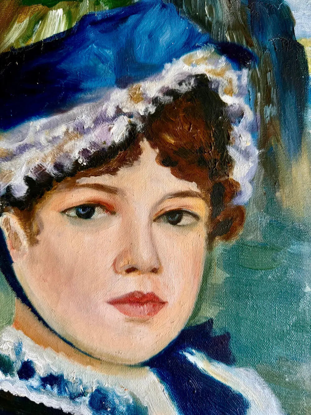 Girl with Blue Hat