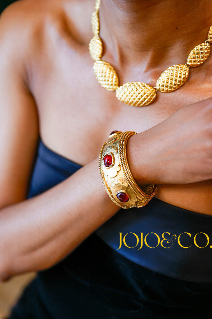 1990s Chanel Wide Cuff Bracelet