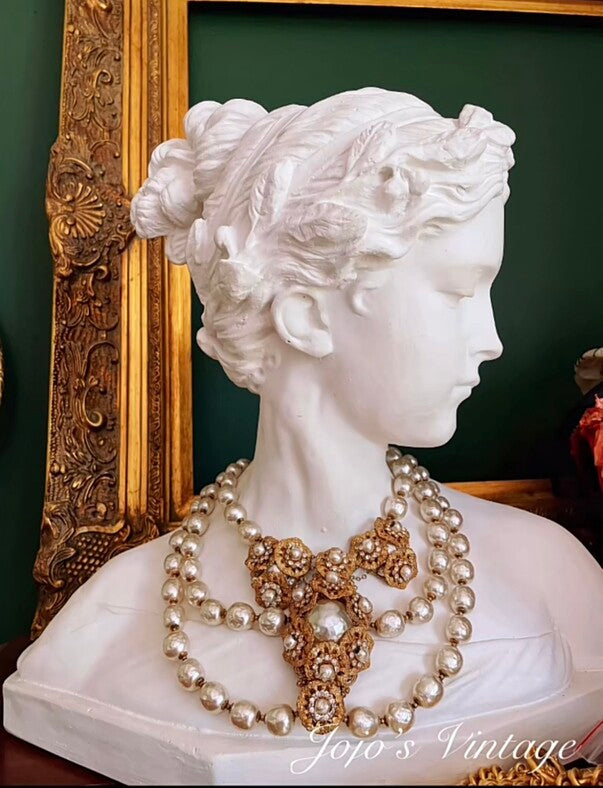 Vintage Miriam Haskell Statement Necklace