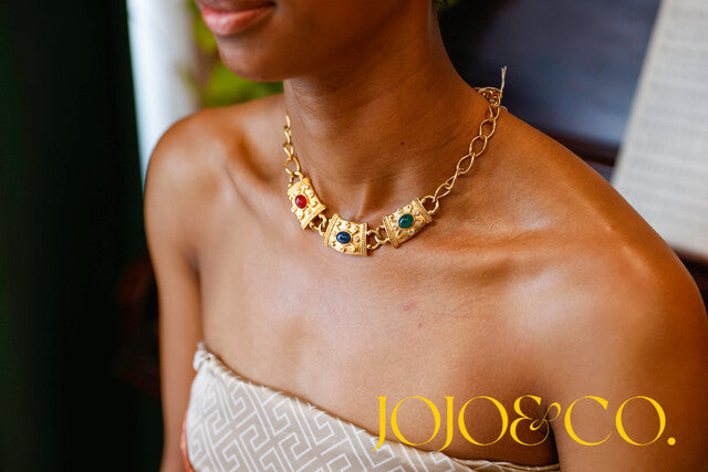 Avon Regal Jewel-Tone Collar Necklace