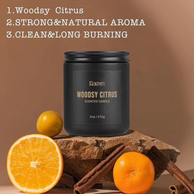 RAEUM Woodsy Citrus Scented Candle