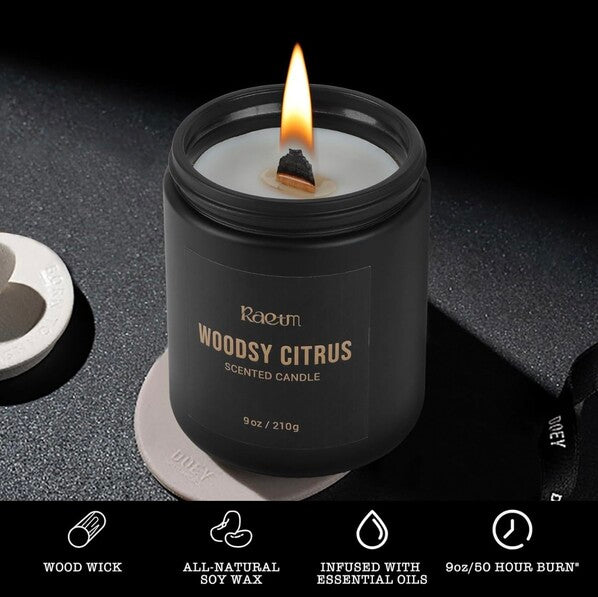 RAEUM Woodsy Citrus Scented Candle